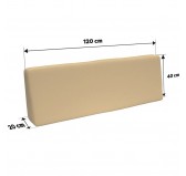 2er Set Palettenkissen - Sitzkissen 120x80 + Rückenkissen 120x40, Wasserabweisend, Beige 2er Set Palettenkissen - Sitzkissen 120x80 + Rückenkissen 120x40, Wasserabweisend, Beige