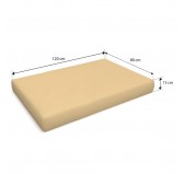 2er Set Palettenkissen - Sitzkissen 120x80 + Rückenkissen 120x40, Wasserabweisend, Beige 2er Set Palettenkissen - Sitzkissen 120x80 + Rückenkissen 120x40, Wasserabweisend, Beige