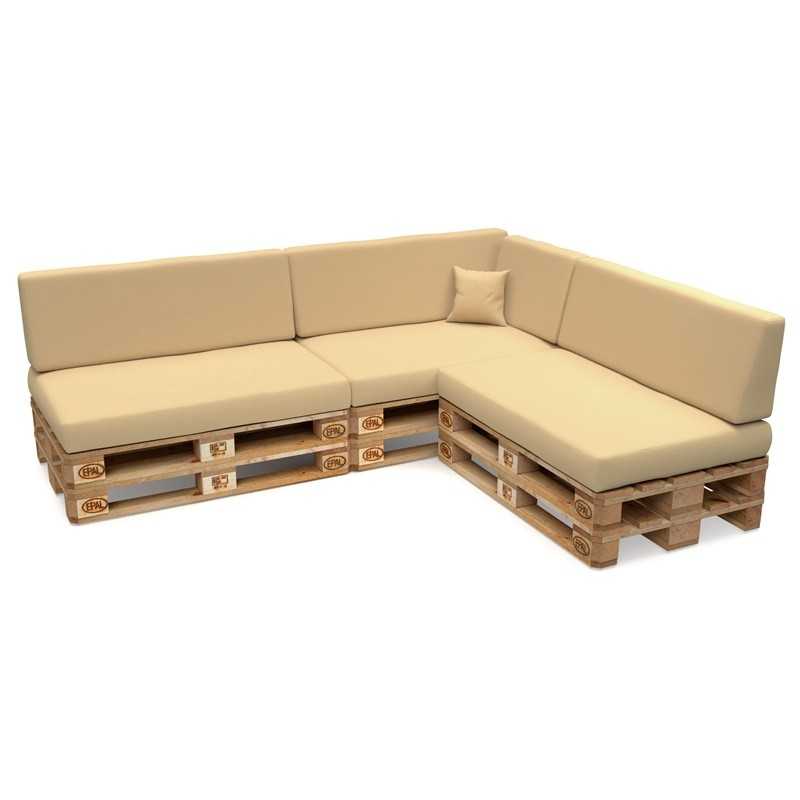 8er Set Palettenkissen - 3x Sitzkissen + 3x Rückenkissen + Seitenkissen + Dekokissen Wasserabweisend, Beige 8er Set Palettenkissen - 3x Sitzkissen + 3x Rückenkissen + Seitenkissen + Dekokissen Wasserabweisend, Beige