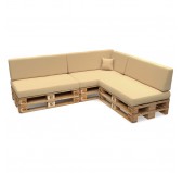 8er Set Palettenkissen - 3x Sitzkissen + 3x Rückenkissen + Seitenkissen + Dekokissen Wasserabweisend, Beige 8er Set Palettenkissen - 3x Sitzkissen + 3x Rückenkissen + Seitenkissen + Dekokissen Wasserabweisend, Beige