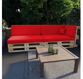 Palettenkissen Seitenkissen für Europaletten 60x40x20/10, Wasserabweisend, Rot Palettenkissen Seitenkissen für Europaletten 60x40x20/10, Wasserabweisend, Rot