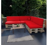 Palettenkissen Seitenkissen für Europaletten 60x40x20/10, Wasserabweisend, Rot Palettenkissen Seitenkissen für Europaletten 60x40x20/10, Wasserabweisend, Rot
