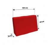 Palettenkissen Seitenkissen für Europaletten 60x40x20/10, Wasserabweisend, Rot Palettenkissen Seitenkissen für Europaletten 60x40x20/10, Wasserabweisend, Rot