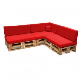 8er Set Palettenkissen - 3x Sitzkissen + 3x Rückenkissen + Seitenkissen + Dekokissen Wasserabweisend, Rot 8er Set Palettenkissen - 3x Sitzkissen + 3x Rückenkissen + Seitenkissen + Dekokissen Wasserabweisend, Rot