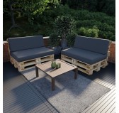 Palettenkissen Sitzkissen für Europaletten 120x80x15, Anthrazit Palettenkissen Sitzkissen für Europaletten 120x80x15, Anthrazit