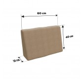 6er Set Palettenkissen - 2x Sitzkissen + 2x Rückenkissen + Seitenkissen + Dekokissen, Beige 6er Set Palettenkissen - 2x Sitzkissen + 2x Rückenkissen + Seitenkissen + Dekokissen, Beige