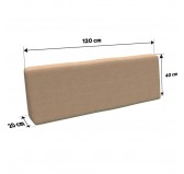 Palettenkissen Rückenkissen für Europaletten 120x40x20/10, Beige Palettenkissen Rückenkissen für Europaletten 120x40x20/10, Beige