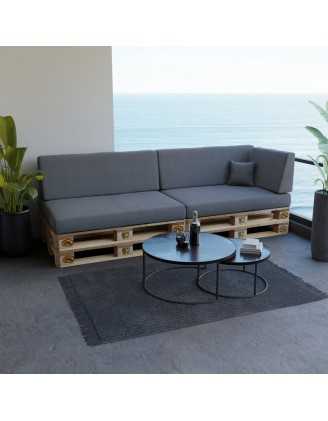 Palettenkissen Rückenkissen für Europaletten 120x40x20/10, Grau