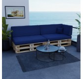Palettenkissen Rückenkissen für Europaletten 120x40x20/10, Dunkelblau Palettenkissen Rückenkissen für Europaletten 120x40x20/10, Dunkelblau