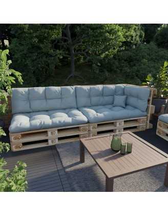 Palettenkissen, Dekokissen für Palettensofa und Gartenmöbel, 40x40 cm, Blau