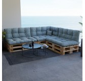 Palettenkissen, Dekokissen für Palettensofa und Gartenmöbel, 40x40 cm, Blau Palettenkissen, Dekokissen für Palettensofa und Gartenmöbel, 40x40 cm, Blau