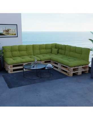 Palettenkissen, Dekokissen für Palettensofa und Gartenmöbel, 40x40 cm, Limettengrün