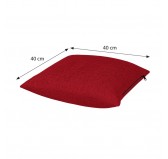 Palettenkissen, Dekokissen für Palettensofa und Gartenmöbel, 40x40 cm, Rot