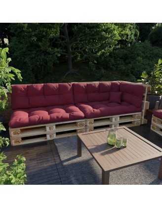 Palettenkissen, Dekokissen für Palettensofa und Gartenmöbel, 40x40 cm, Bordeaux