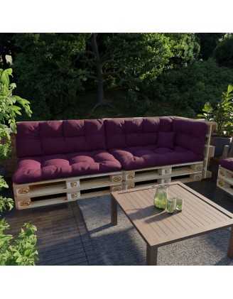 Palettenkissen, Dekokissen für Palettensofa und Gartenmöbel, 40x40 cm, Violett