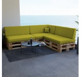 Dekokissen für Palettensofa, Palettenkissen 40x40 cm, Limettengrün