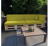 Dekokissen für Palettensofa, Palettenkissen 40x40 cm, Limettengrün