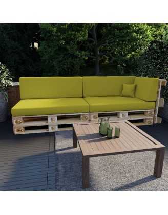 Dekokissen für Palettensofa, Palettenkissen 40x40 cm, Limettengrün