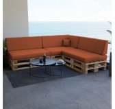 Dekokissen für Palettensofa, Palettenkissen 40x40 cm, Orange