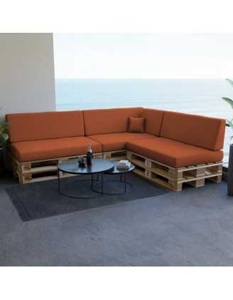 Dekokissen für Palettensofa, Palettenkissen 40x40 cm, Orange