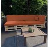 Dekokissen für Palettensofa, Palettenkissen 40x40 cm, Orange