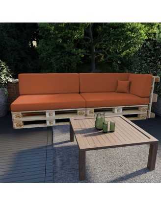 Dekokissen für Palettensofa, Palettenkissen 40x40 cm, Orange