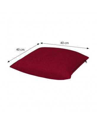 Dekokissen für Palettensofa, Palettenkissen 40x40 cm, Bordeaux