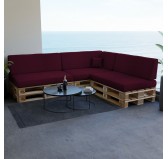 Dekokissen für Palettensofa, Palettenkissen 40x40 cm, Violett