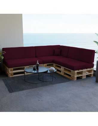 Dekokissen für Palettensofa, Palettenkissen 40x40 cm, Violett