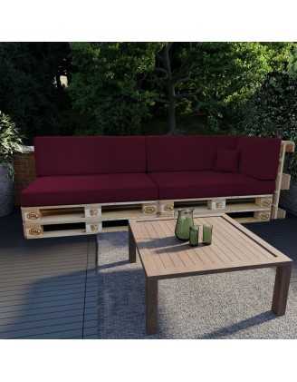 Dekokissen für Palettensofa, Palettenkissen 40x40 cm, Violett