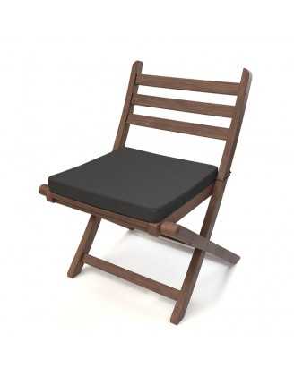 Bankauflage, Bankkissen, Sitzkissen für Bank, Sitzbank, Sitzpolster, Bankpolster, Stuhlkissen, 70 x 70 x 5 cm, Anthrazit