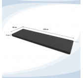 Bankauflage, Bankkissen, Sitzkissen für Bank, Sitzbank, Sitzpolster, Bankpolster, Stuhlkissen, 120 x 40 x 5 cm, Anthrazit Bankauflage, Bankkissen, Sitzkissen für Bank, Sitzbank, Sitzpolster, Bankpolster, Stuhlkissen, 120 x 40 x 5 cm, Anthrazit