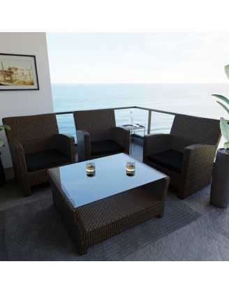 Bankauflage, Bankkissen, Sitzkissen für Bank, Sitzbank, Sitzpolster, Bankpolster, Stuhlkissen, 70 x 70 x 5 cm, Schwarz