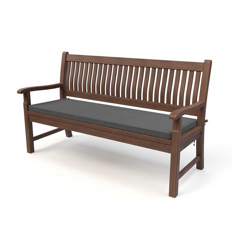 Bankauflage, Bankkissen, Sitzkissen für Bank, Sitzbank, Sitzpolster, Bankpolster, Stuhlkissen, 110 x 40 x 5 cm, Grau Bankauflage, Bankkissen, Sitzkissen für Bank, Sitzbank, Sitzpolster, Bankpolster, Stuhlkissen, 110 x 40 x 5 cm, Grau