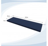 Bankauflage, Bankkissen, Sitzkissen für Bank, Sitzbank, Sitzpolster, Bankpolster, Stuhlkissen, 110 x 50 x 5 cm, Dunkelblau Bankauflage, Bankkissen, Sitzkissen für Bank, Sitzbank, Sitzpolster, Bankpolster, Stuhlkissen, 110 x 50 x 5 cm, Dunkelblau