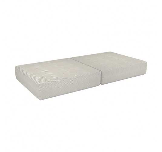Klappmatratze 160×80×15 cm für modulare Kindersofa aus weichem Cord, Farbe Vanille Wölkchen