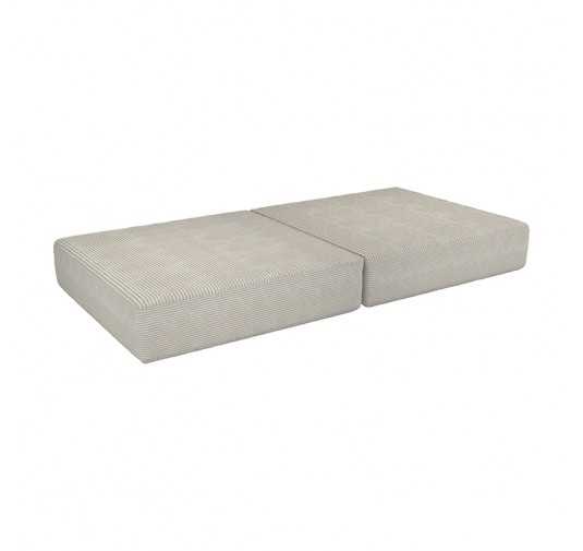 Klappmatratze 160×80×15 cm für modulare Kindersofa aus weichem Cord, Farbe Sandige Dämmerung