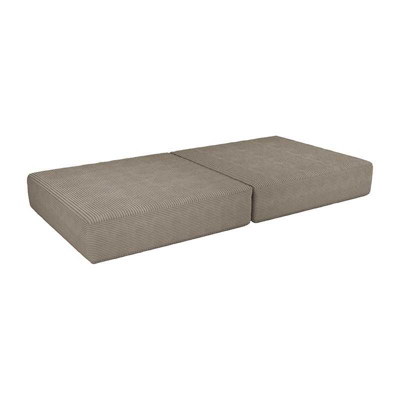 Klappmatratze 160×80×15 cm für modulare Kindersofa aus weichem Cord, Farbe Warmer Karamell