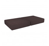 Klappmatratze 160×80×15 cm für modulare Kindersofa aus weichem Cord, Farbe Schokoladenbraun