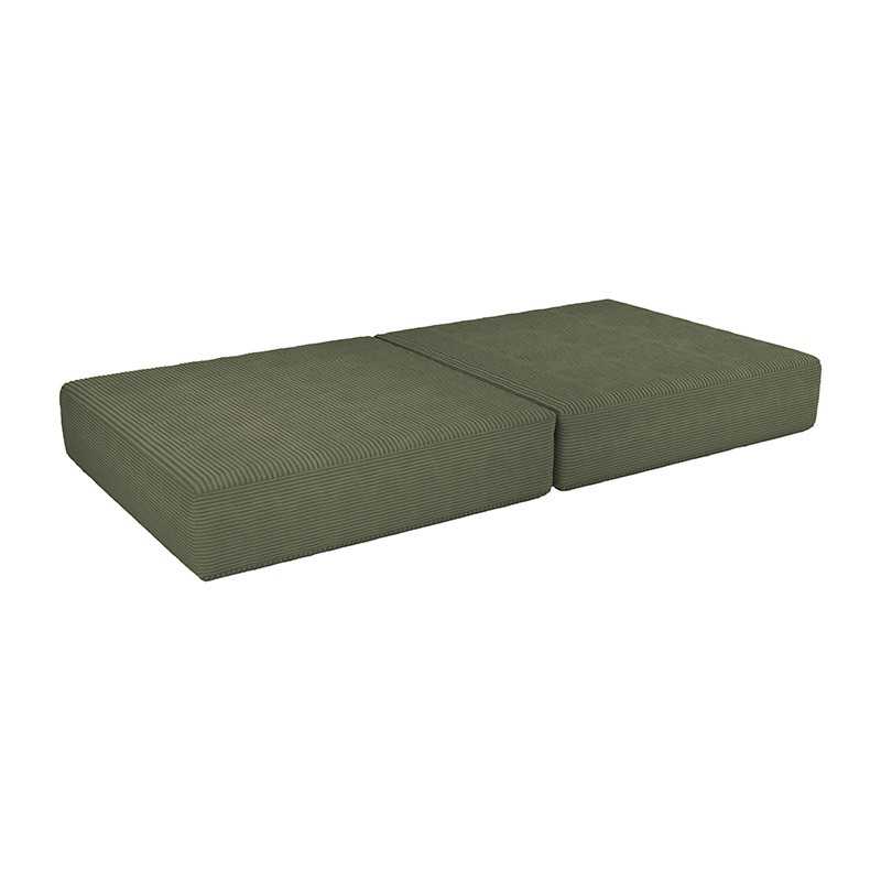 Klappmatratze 160×80×15 cm für modulare Kindersofa aus weichem Cord, Farbe Frühlings Erbse Klappmatratze 160×80×15 cm für modulare Kindersofa aus weichem Cord, Farbe Frühlings Erbse