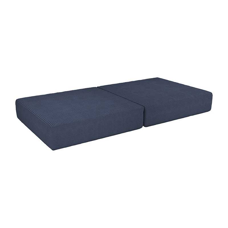 Klappmatratze 160×80×15 cm für modulare Kindersofa aus weichem Cord, Farbe Nächtlicher Himmel
