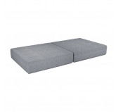 Klappmatratze 160×80×15 cm für modulare Kindersofa aus weichem Cord, Farbe Kaninchen Grau