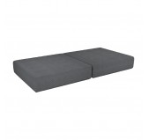 Klappmatratze 160×80×15 cm für modulare Kindersofa aus weichem Cord, Farbe Nächtlicher Kiesel