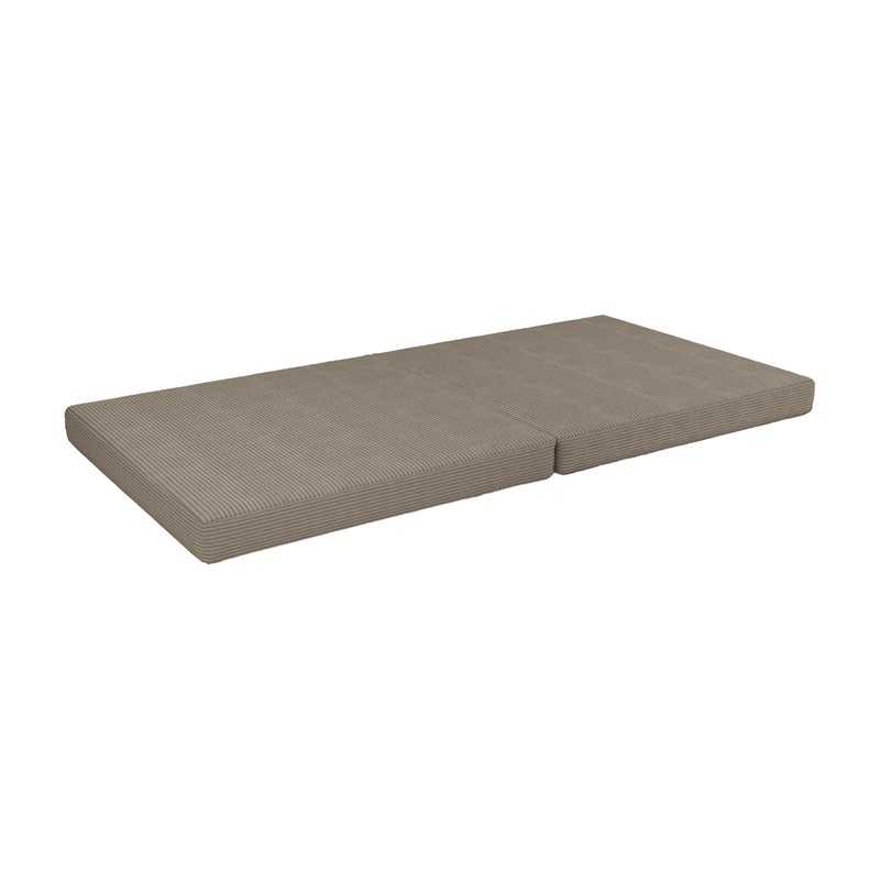 Klappmatratze 160×80×8 cm für modulare Kindersofa aus weichem Cord, Farbe Warmer Karamell