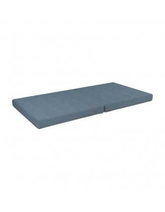Klappmatratze 160×80×8 cm für modulare Kindersofa aus weichem Cord, Farbe Blaue Lagune