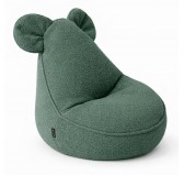 Kinder Sitzsack mit Mauseohren | Bouclé | 68x68x50 cm | Froschgrün Kinder Sitzsack mit Mauseohren | Bouclé | 68x68x50 cm | Froschgrün