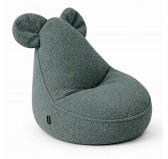 Kinder Sitzsack mit Mauseohren | Bouclé | 68x68x50 cm | Babyblau Kinder Sitzsack mit Mauseohren | Bouclé | 68x68x50 cm | Babyblau