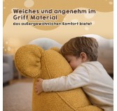 Kinder Sitzsack mit Mauseohren | Bouclé | 68x68x50 cm | Babyblau Kinder Sitzsack mit Mauseohren | Bouclé | 68x68x50 cm | Babyblau