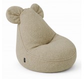 Kinder Sitzsack mit Mauseohren | Bouclé | 68x68x50 cm | Kuscheliges Beige Kinder Sitzsack mit Mauseohren | Bouclé | 68x68x50 cm | Kuscheliges Beige