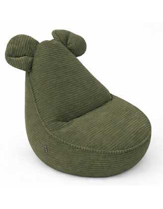 Kinder Sitzsack mit Mauseohren | Cordstoff | 68x68x50 cm | Frühlings Erbse